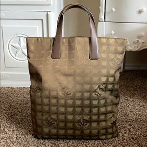 Chanel Tote Bag Travel Line Browns Nylon
